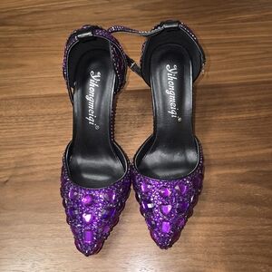 Purple Dress Heels